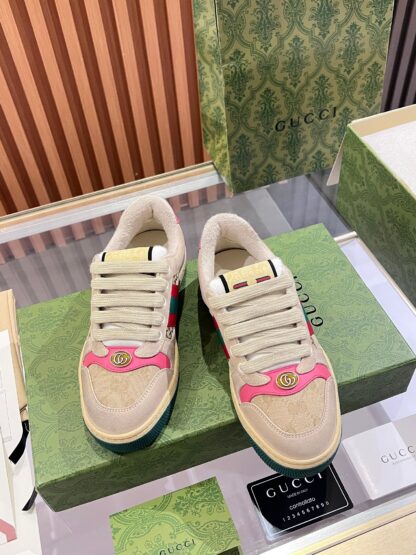Gucci retro distressed elements, washed retro logo casual shoes on the tongue - Image 6