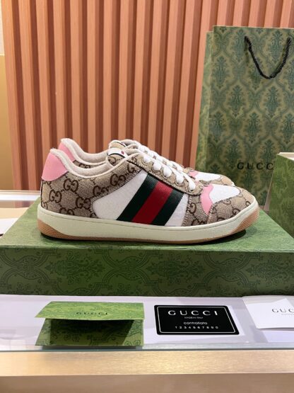 Gucci retro distressed elements, washed retro logo casual shoes on the tongue - Image 7