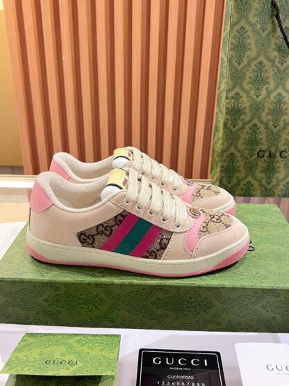 Gucci retro distressed elements, washed retro logo casual shoes on the tongue - Image 7