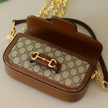Gucci Horsebit 1955 saddle baguette bag - Image 6