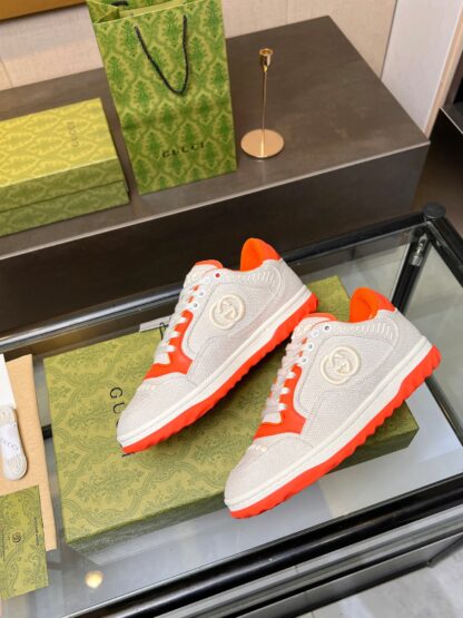 Gucci Early Spring Latest Hot 80 Couples Casual Retro Distressed White Shoes - Image 4