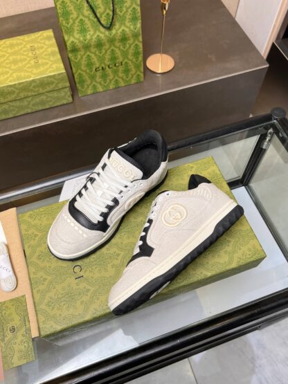 Gucci Early Spring Latest Hot 80 Couples Casual Retro Distressed White Shoes - Image 7