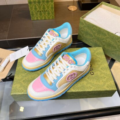 Gucci Early Spring Latest Hot 80 Couples Casual Retro Distressed White Shoes - Image 7
