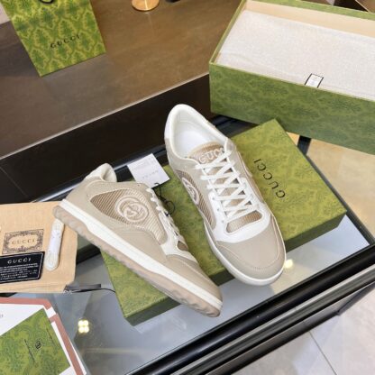 Gucci Early Spring Latest Hot 80 Couples Casual Retro Distressed White Shoes - Image 6