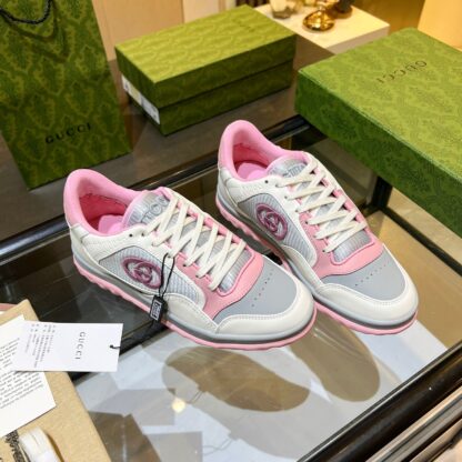 Gucci Early Spring Latest Hot 80 Couples Casual Retro Distressed White Shoes - Image 6