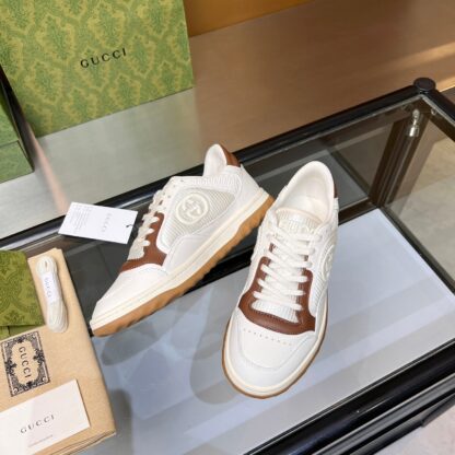 Gucci Early Spring Latest Hot 80 Couples Casual Retro Distressed White Shoes - Image 7