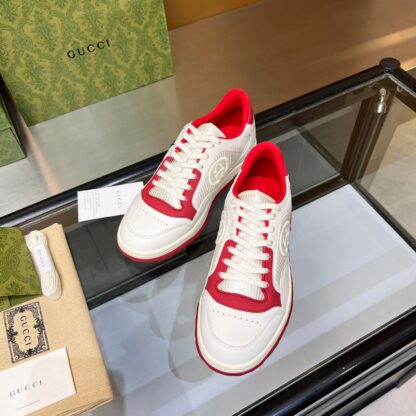 Gucci Early Spring Latest Hot 80 Couples Casual Retro Distressed White Shoes - Image 7