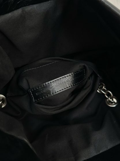 Balenciaga Monaco pompom bag black and silver small chain bag - Image 6