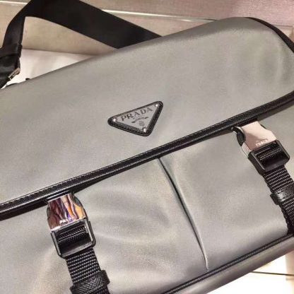 Prada Nylon Flap Messenger Bag - Image 6