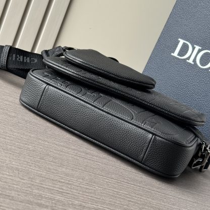 Dior Saddle Three-piece Three-in-one Full Leather Embossed Crossbody Bag - Image 6