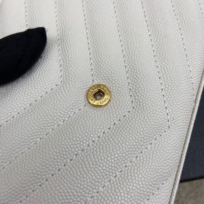 Ysl 𝑴𝒐𝒏𝒐𝒈𝒓𝒂𝒎 𝑾𝒐𝒄 caviar pattern envelope bag - Image 6