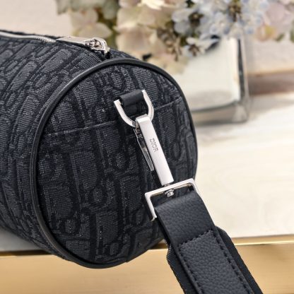 Dior OBLIQUE printed canvas cylindrical bag - Image 6