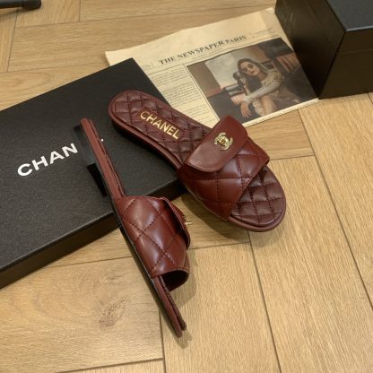 Chanel red versatile slimming slippers - Image 6