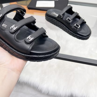 Chanel black early spring single shoes dancing shoes series delicate retro style slippers - Image 6