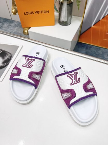 Louis Vuitton luxury men and women couple slippers - Image 6