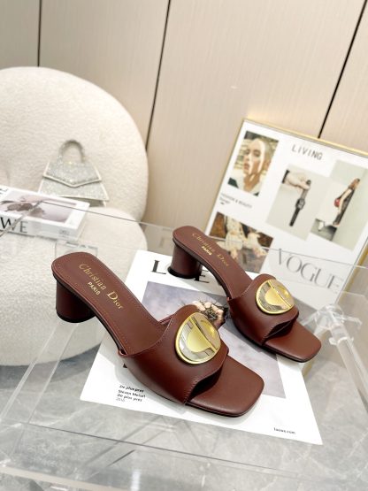 Dior burgundy temperament sandals - Image 6