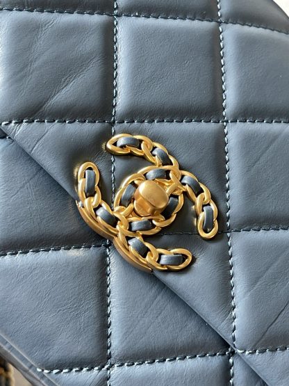 Chanel 23K cowhide wide shoulder strap shoulder bag - Image 6