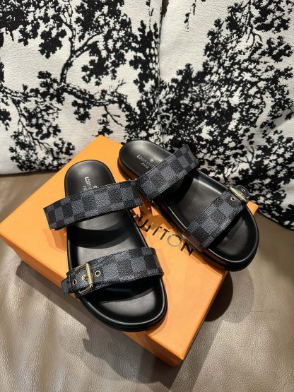 Louis Vuitton Checkered Slides - Image 6