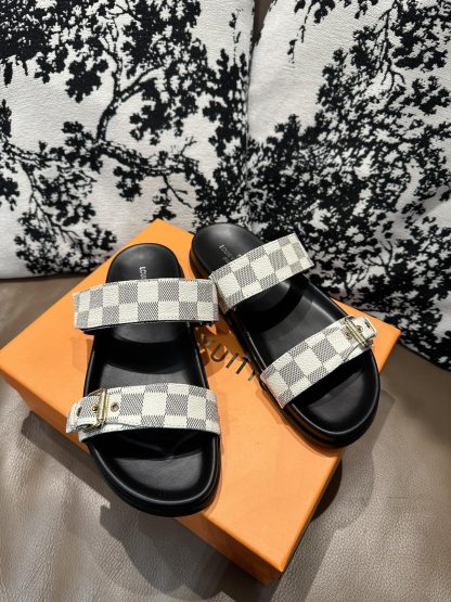 Louis Vuitton Checkered Slides - Image 6
