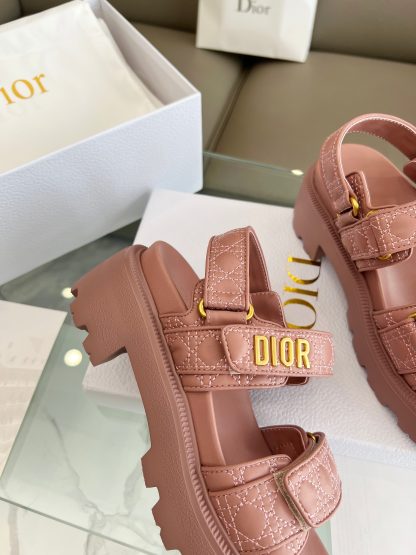 Dior popular thick-soled mid-heel sandals for women - Image 5