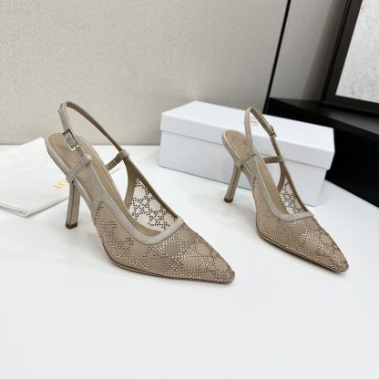 Dior Quake Oblique jacquard embroidered lettering logo high heels - Image 6