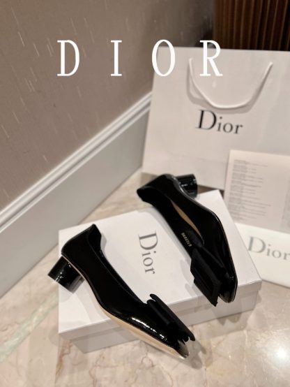Dior Square Buckle Everyday Elegant High Heels - Image 6