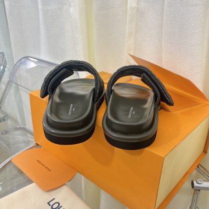 Louis Vuitton Velcro Embossed Slippers - Image 6