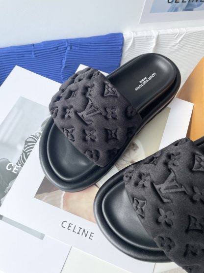 Louis Vuitton Velcro Embossed Slippers - Image 7