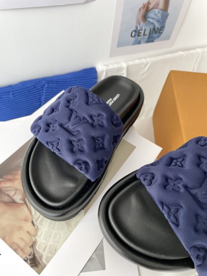 Louis Vuitton Velcro Embossed Slippers - Image 5