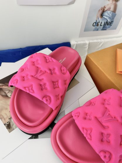 Louis Vuitton Velcro Embossed Slippers - Image 6