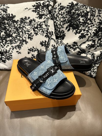 Louis Vuitton Velcro Slippers - Image 6