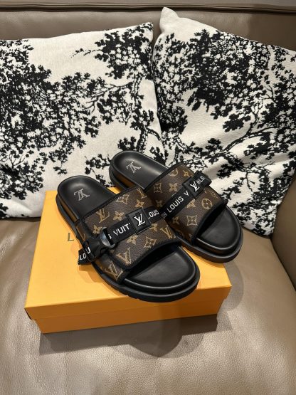 Louis Vuitton Velcro Slippers - Image 6