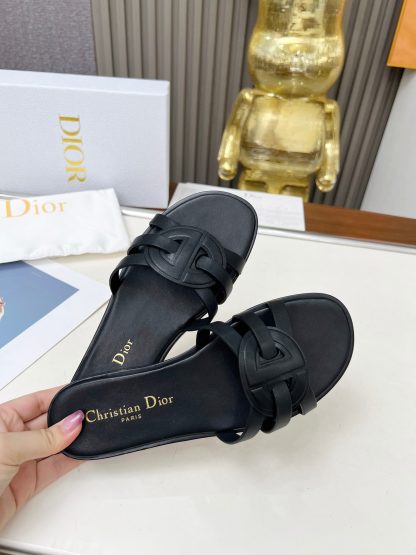 Dior D-Lane Classic Hollowed-out Slide Sandals - Image 6