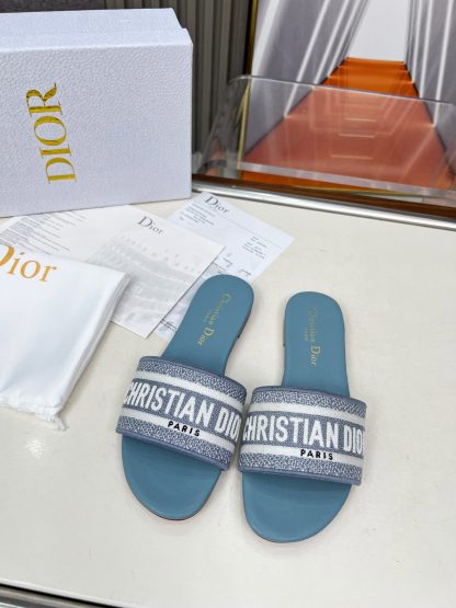 Dior embroidered cotton slippers - Image 6