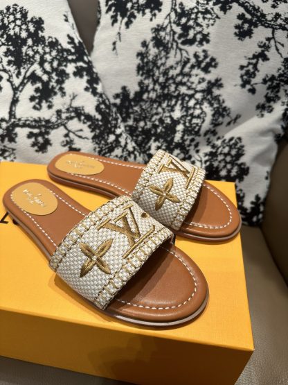 Louis Vuitton New Classic Slippers with Embroidery - Image 6
