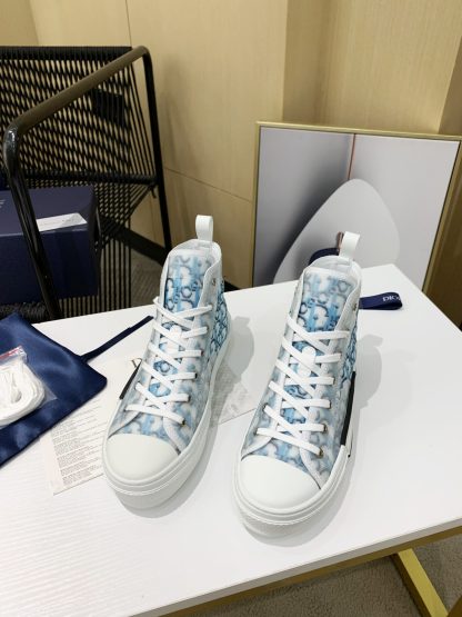 Dior KAWS heavy joint frosted stitching high-top casual shoes - Image 7