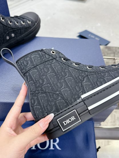 Dior Black B23 High-Top Sneakers - Image 7