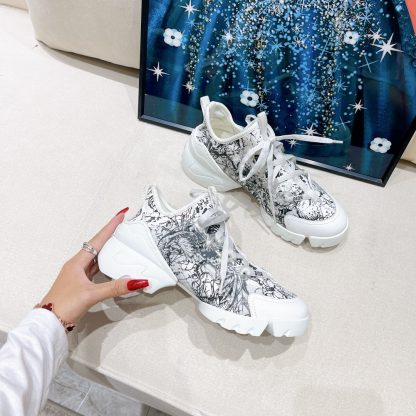 Dior Classic Printed Series Casual Sneakers - Image 7