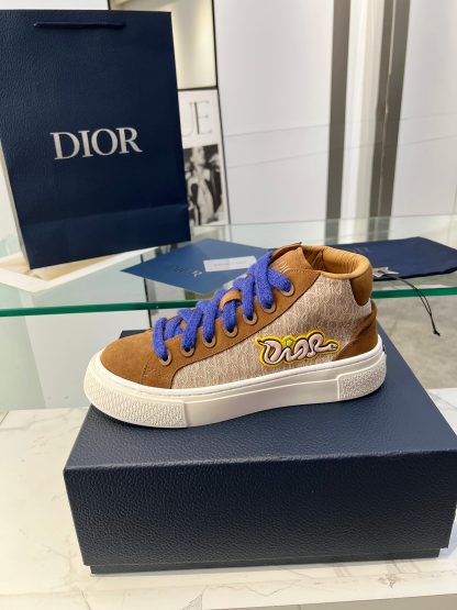 Dior brown high-top sports shoes - Image 7