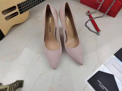 Ysl letter metal heel single shoes high heels - Image 6