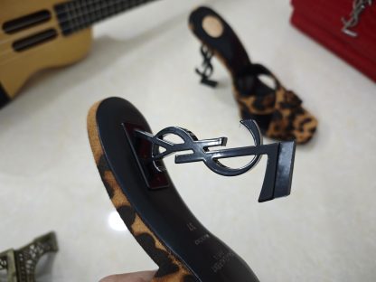 Ysl leopard print high heel ysl sandals high heels - Image 7