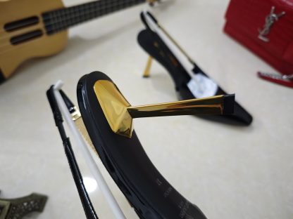 YSL high heels, classic YSL letter high-heeled sandals - Image 7