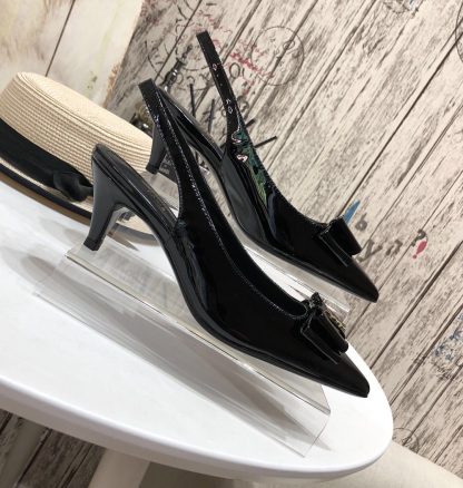 Ysl bow small pointed sandals high heels - Image 6