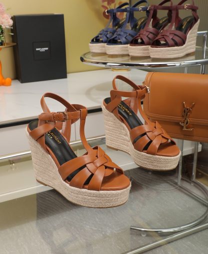 Ysl women's fashionable wedge high heels - Image 7