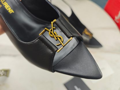 Ysl stiletto YSL letter sandals classic high heels - Image 7