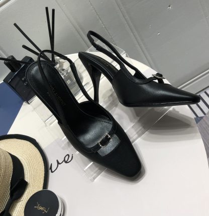 Ysl small square buckle kitten heel high heels - Image 6
