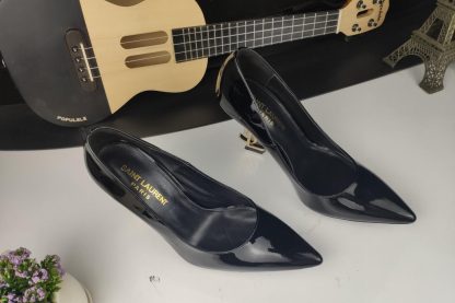 Ysl letter metal heel stylish high heels - Image 6