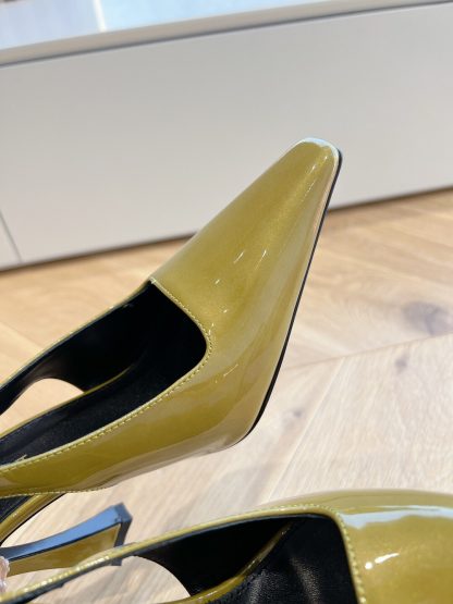 Ysl metal diamond chain high heels - Image 7