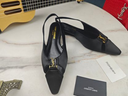 YSL flat-soled YSL logo sandals - Image 6
