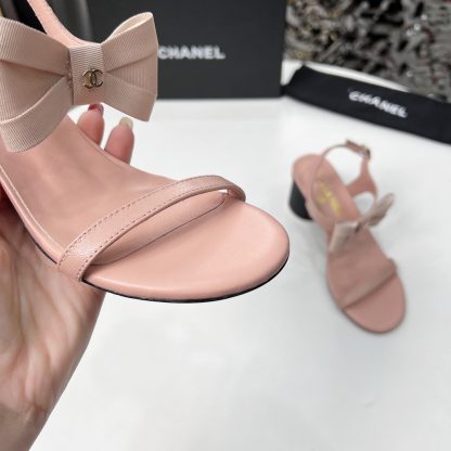 Chanel Early Spring Dance Shoes Collection Pink Delicate Sandals Heel Height 6cm - Image 7